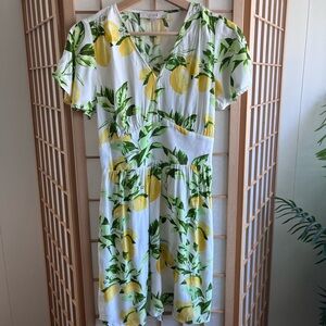 Loft Lemon Mini Dress